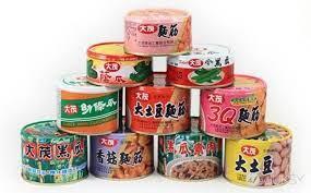 麵筋、脆瓜、鮪魚罐頭