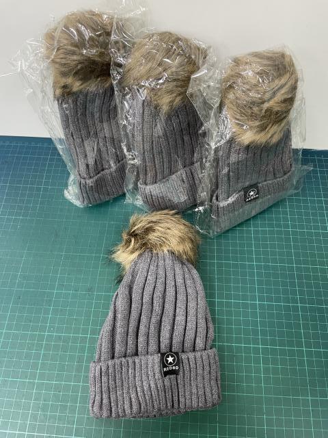 小baby 毛帽灰