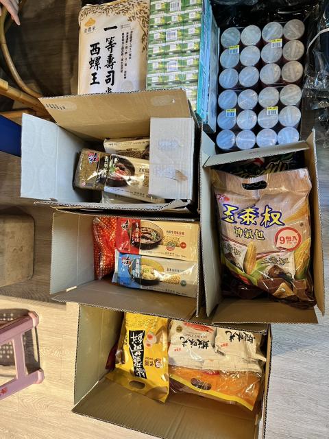 普渡物資一批