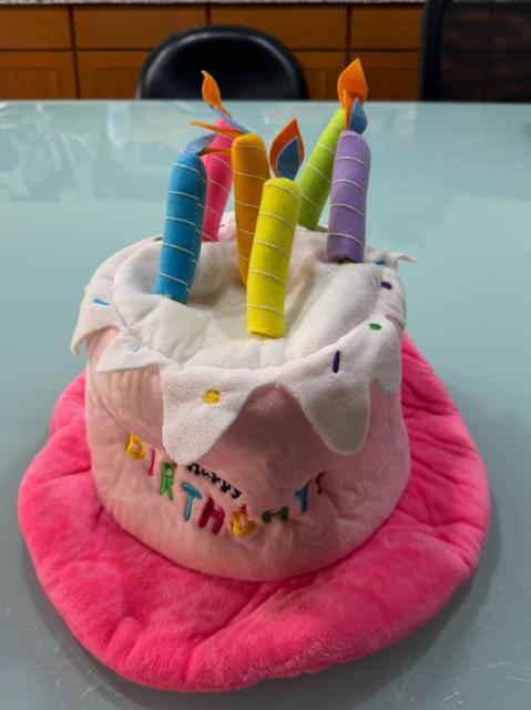 立體蠟燭生日蛋糕帽